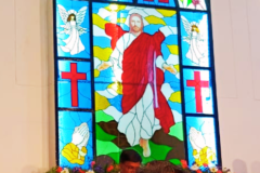 Church alter authentic stained glass