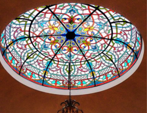 Custom Stained Glass Ceiling Domes